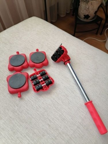 Set of 5 Furniture Lifter Moving Tool (Open Parcel Allowed) - UJ Discount Bazar