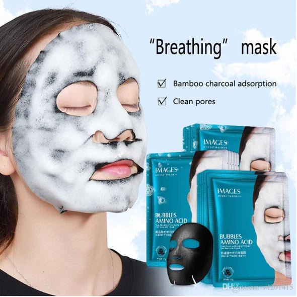 IMAGES Amino Acid Bamboo Charcoal Bubble Face Sheet Mask 25g - UJ Discount Bazar