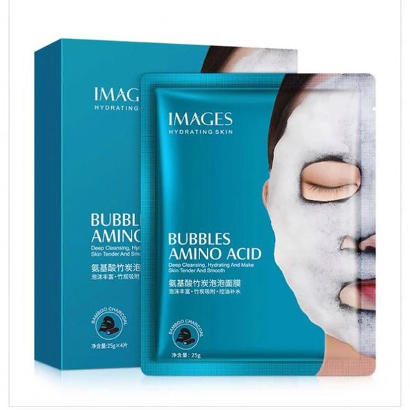 IMAGES Amino Acid Bamboo Charcoal Bubble Face Sheet Mask 25g - UJ Discount Bazar