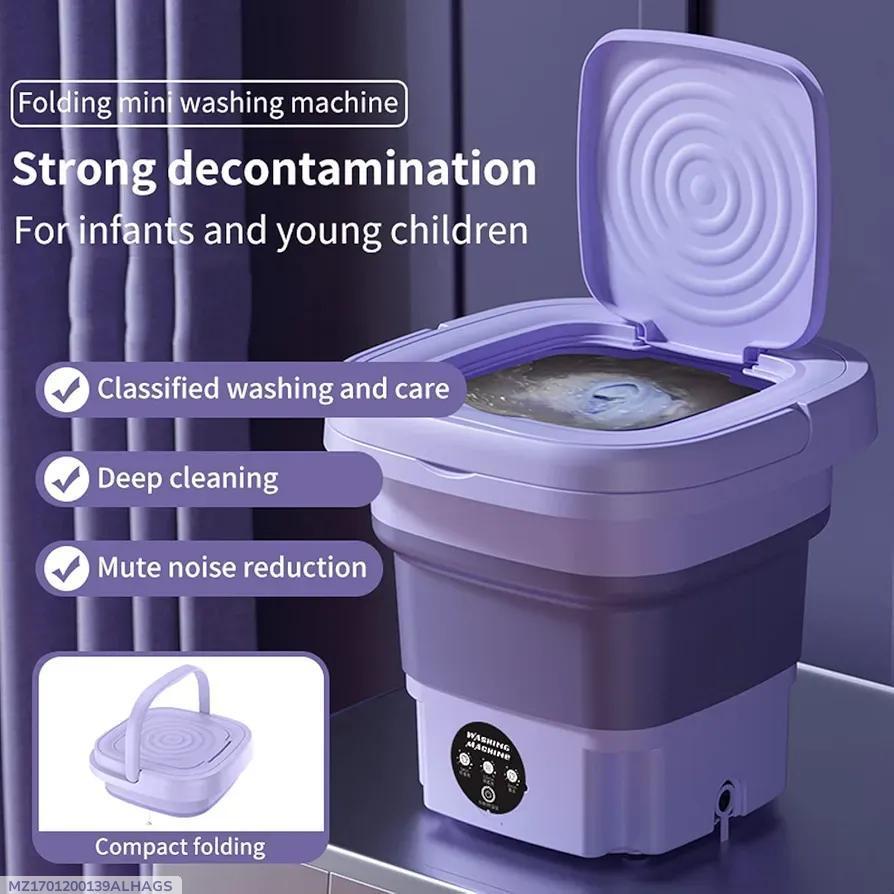 Mini Foldable Washing Machine with Dryer – Portable & Powerful