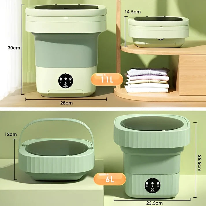 Mini Foldable Washing Machine with Dryer – Portable & Powerful