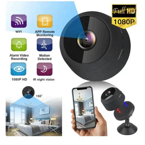 Mega Sale Offer - Mini Portable Wireless A9 Mini Security Camera 1080P HD - UJ Discount Bazar