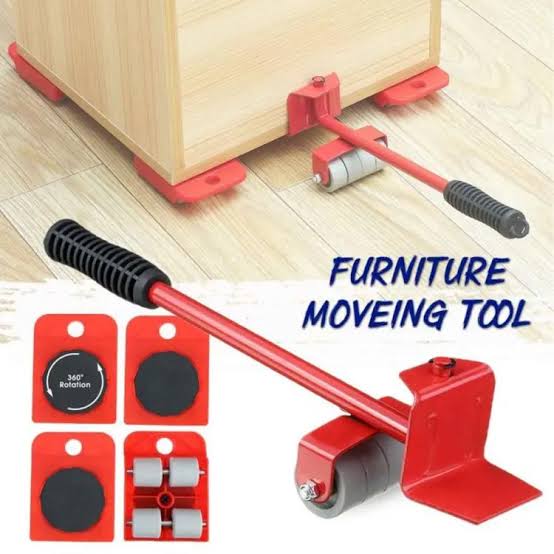 Set of 5 Furniture Lifter Moving Tool (Open Parcel Allowed) - UJ Discount Bazar