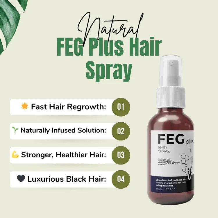 FEG Plus Hair & Beard Regrowth Spray 50ml