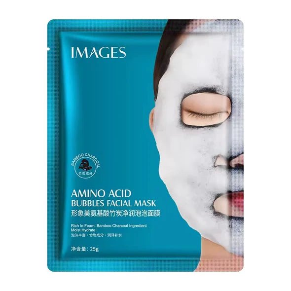 IMAGES Amino Acid Bamboo Charcoal Bubble Face Sheet Mask 25g - UJ Discount Bazar